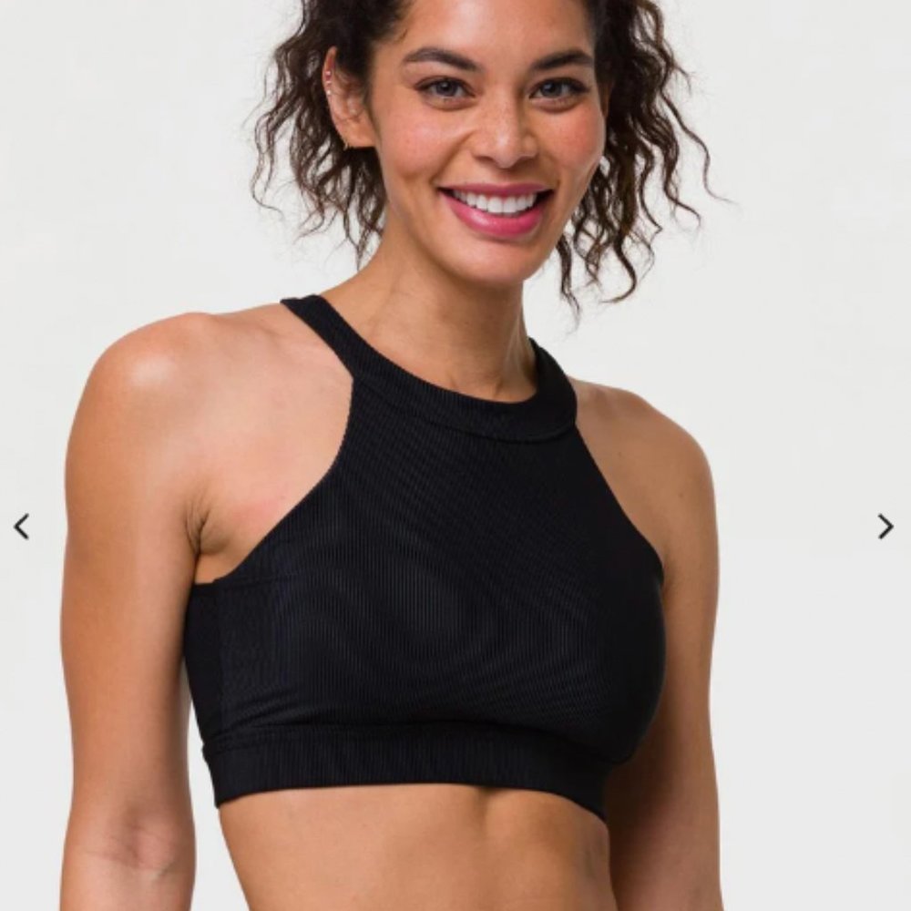 High Neck Crop Bra